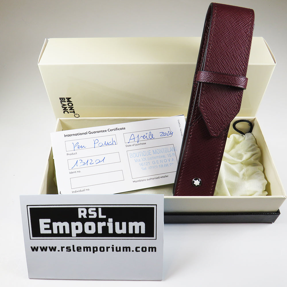 Meisterstück Sartorial Leather Mosto Red Pen Case