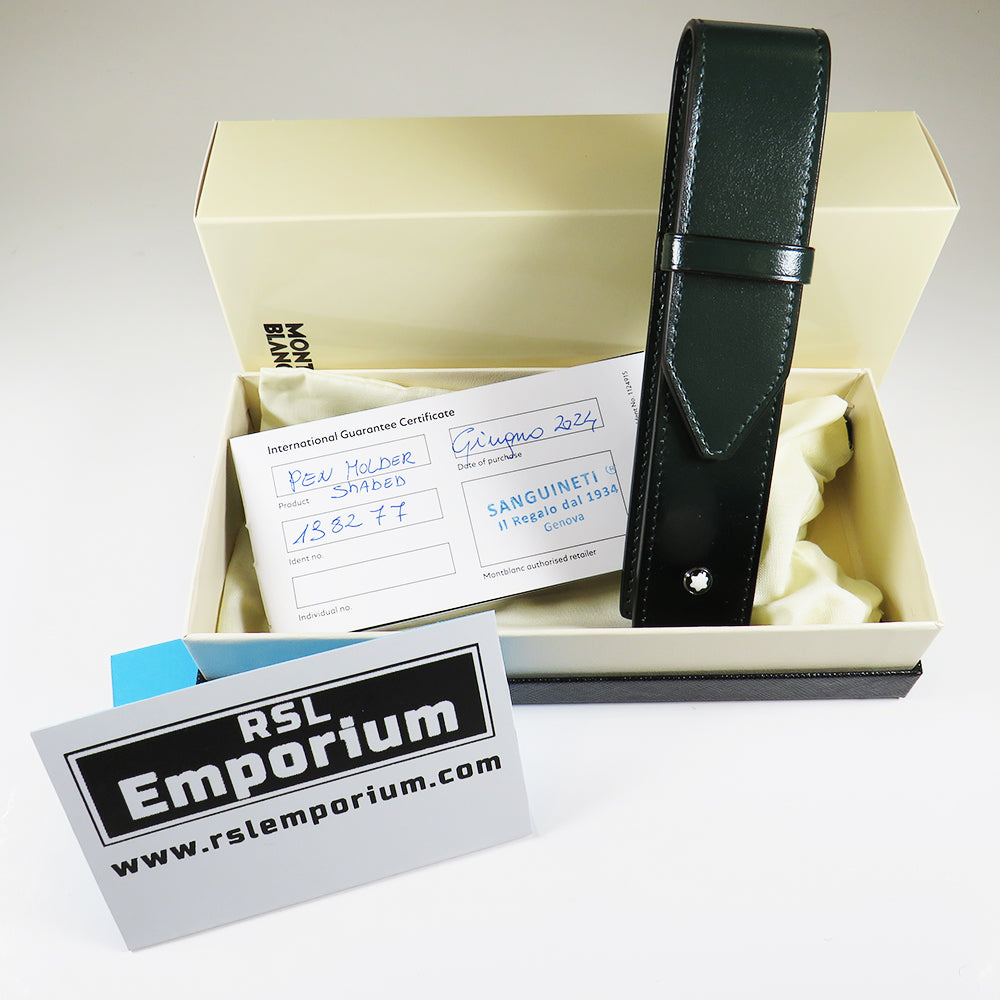 Meisterstück Sartorial Leather British Green Pen Case